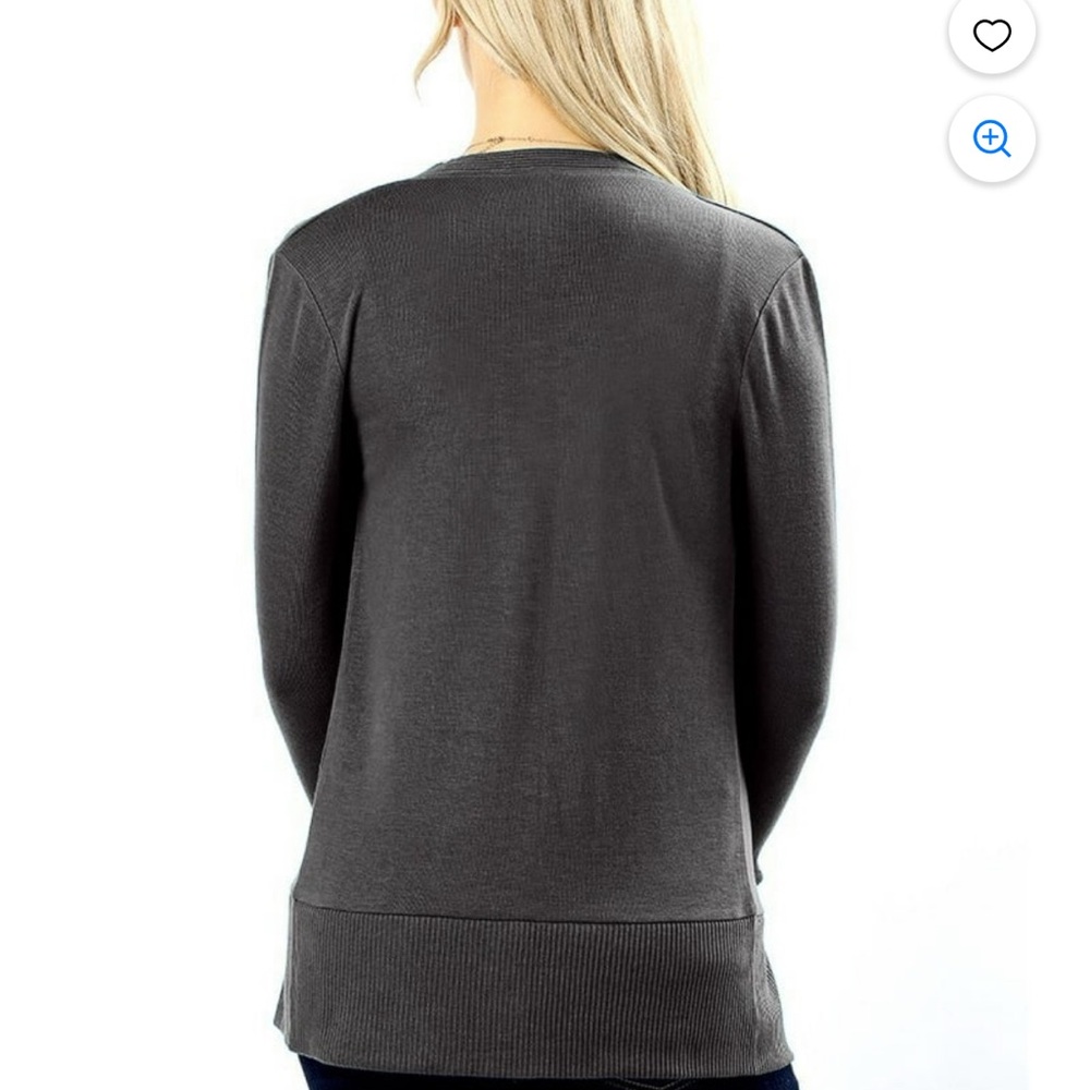 Black Button-Down Women's Top 
Generous XS - Picture 2 of 5